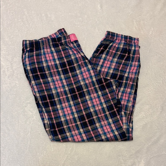 Victoria’s Secret Woman’s Plaid Pajama Lounge Pants w/pockets - Pink and Blue - Picture 2 of 6